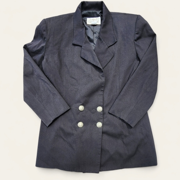 Longhorn by Niver Western Wear Black Wool Blend Blazer – Size Medium - Picture 1 of 6
